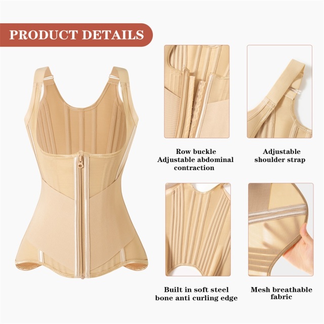 MISTHIN® Pro-Sculpt 25 Steel Bone Waist Trainer | Long-Torso Ergonomic Support | Grade 3 High-Compression Shaping Girdle,Misthin Factory,MISTHIN® Pro-Sculpt 25 Steel Bone Waist Trainer | Long-Torso Ergonomic Support | Grade 3 High-Compression Shaping Girdle