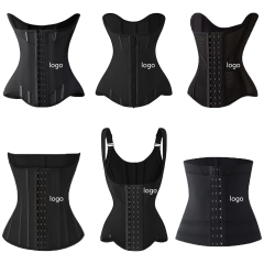 Wholesale Women's Breathable Everyday Style Tummy Wrap Light Control Zipper Bandage Closure Waist Trainer Corset Shapers