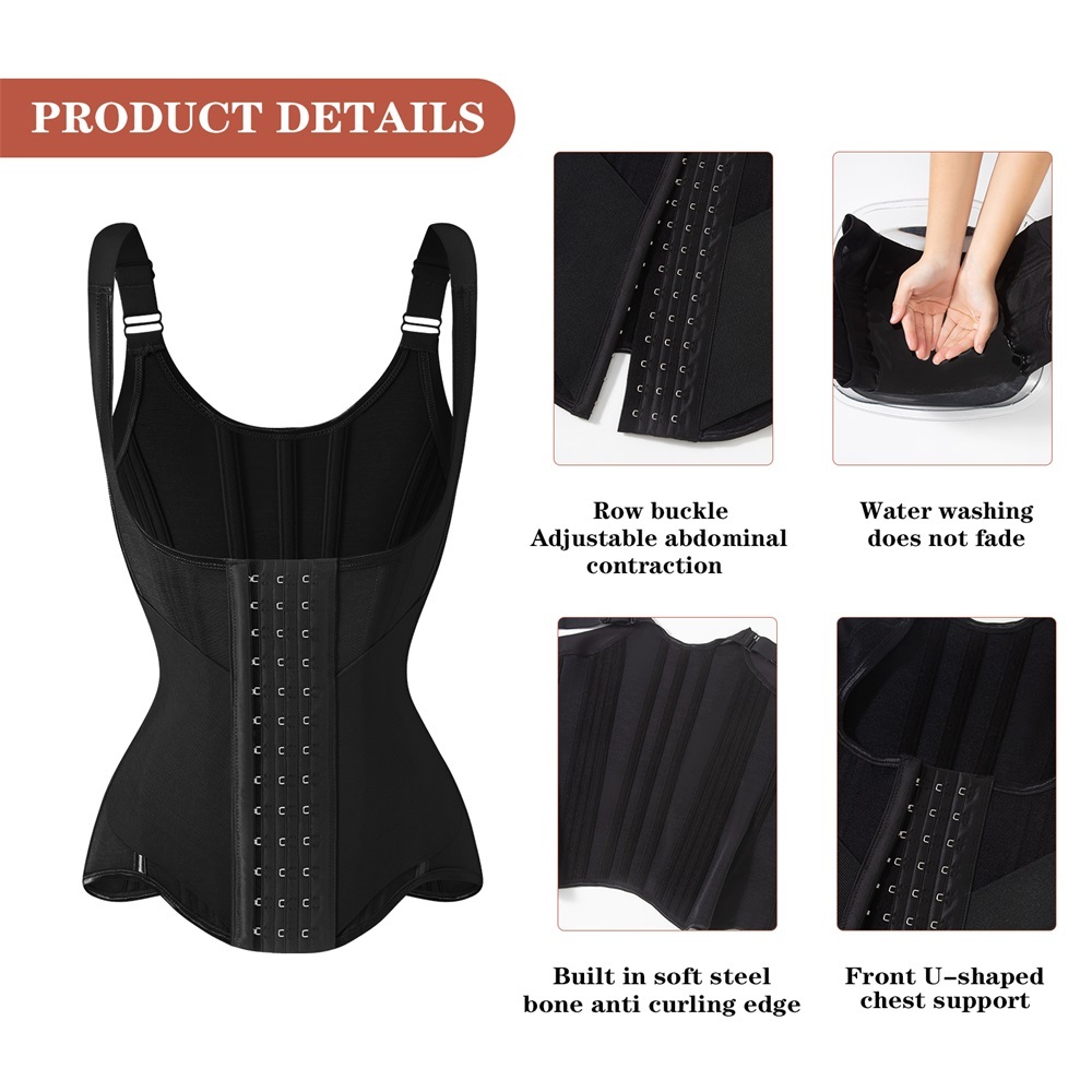 MISTHIN Daily-Wear Waist Trainer | Double-Compression 7D Memory Bone Corset for Breathable Slimming (OEM/ODM),Misthin Factory,Everyday Colombian Waist Trainer Corset Double Compression Body Shaper Steel Bones for Tummy Control Slimming Flat Breathable