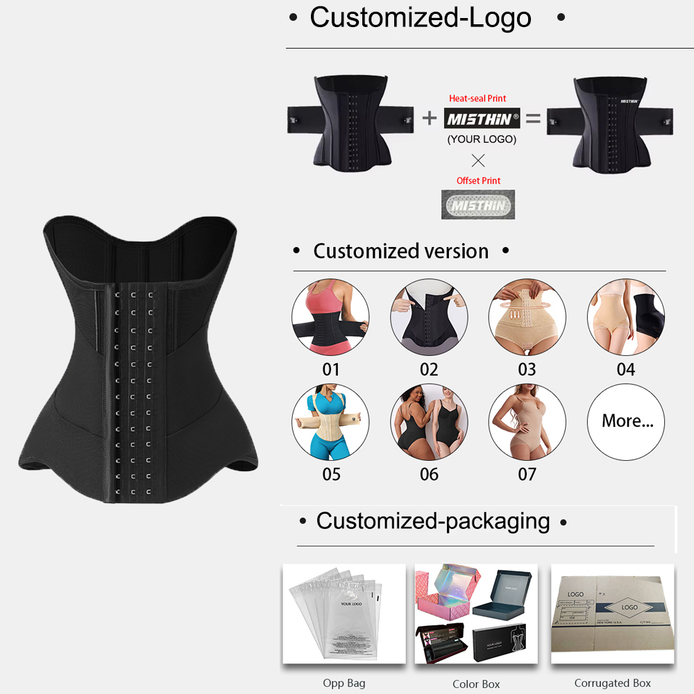 MISTHIN Patented Long-Torso Waist Trainer | High-Compression Colombian Girdle with 7D Memory Bone Technology (Wholesale/OEM),Misthin Factory,Wholesale High Compression Long Torso Waist Trainer Shaper Wear Belt Slimming Tummy Belt Colombian Girdles for Women Body Shaper