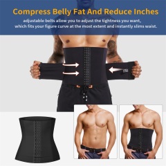 MISTHIN Patented Men's Sauna Waist Trainer | Professional Sweat-Enhancing Gym Girdle with Adjustable Straps (Wholesale/OEM),Misthin Factory,Men Gym Girdle Weight Loss Fitness Sauna Waist Trainer Colombia Body Shaper Corset Sweat Belt Waist Trainer With Straps