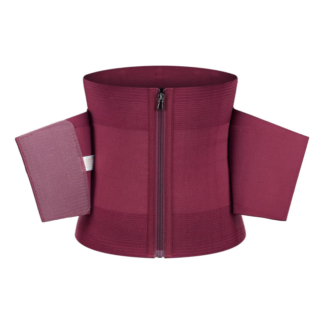 Women Slimming Sweat Waist Trainer – Velcro Tummy Wrap Cincher Corset with Extreme Compression Shapewear Belt in Burgundy,Misthin Factory,Women Slimming Sweat Waist Trainer – Velcro Tummy Wrap Cincher Corset with Extreme Compression Shapewear Belt in Burgundy