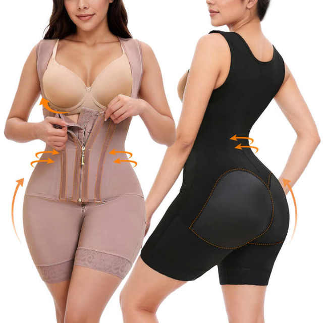 Wholesale High Compression Tummy Control Post - Op Surgery Fajas (Stage 1) - Nylon/Spandex Blend, ISO Certified, OEM/ODM,Misthin Factory,Wholesale High Compression Tummy Control Post - Op Surgery Fajas (Stage 1) - Nylon/Spandex Blend, ISO Certified, OEM/ODM