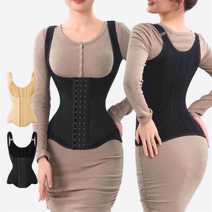 MISTHIN Daily-Wear Waist Trainer | Double-Compression 7D Memory Bone Corset for Breathable Slimming (OEM/ODM),Misthin Factory,Everyday Colombian Waist Trainer Corset Double Compression Body Shaper Steel Bones for Tummy Control Slimming Flat Breathable