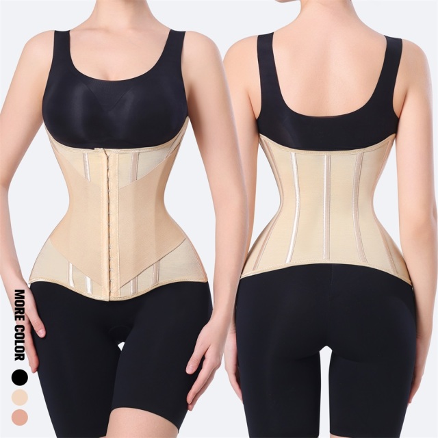 Custom Corrigerend Body Shaper Cincher Womens Slimming Sheath Waist Girdle Corsets Compression Waist Trainers with Personal logo