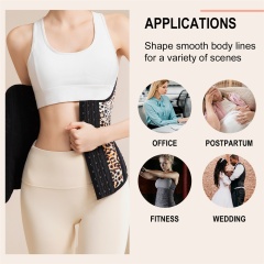 MISTHIN Leopard Print Waist Trainer for Women – Premium Slimming Body Shaper Sheath, Custom Short Torso Design from Colombia,Misthin Factory,MISTHIN Leopard Print Waist Trainer for Women – Premium Slimming Body Shaper Sheath, Custom Short Torso Design from Colombia