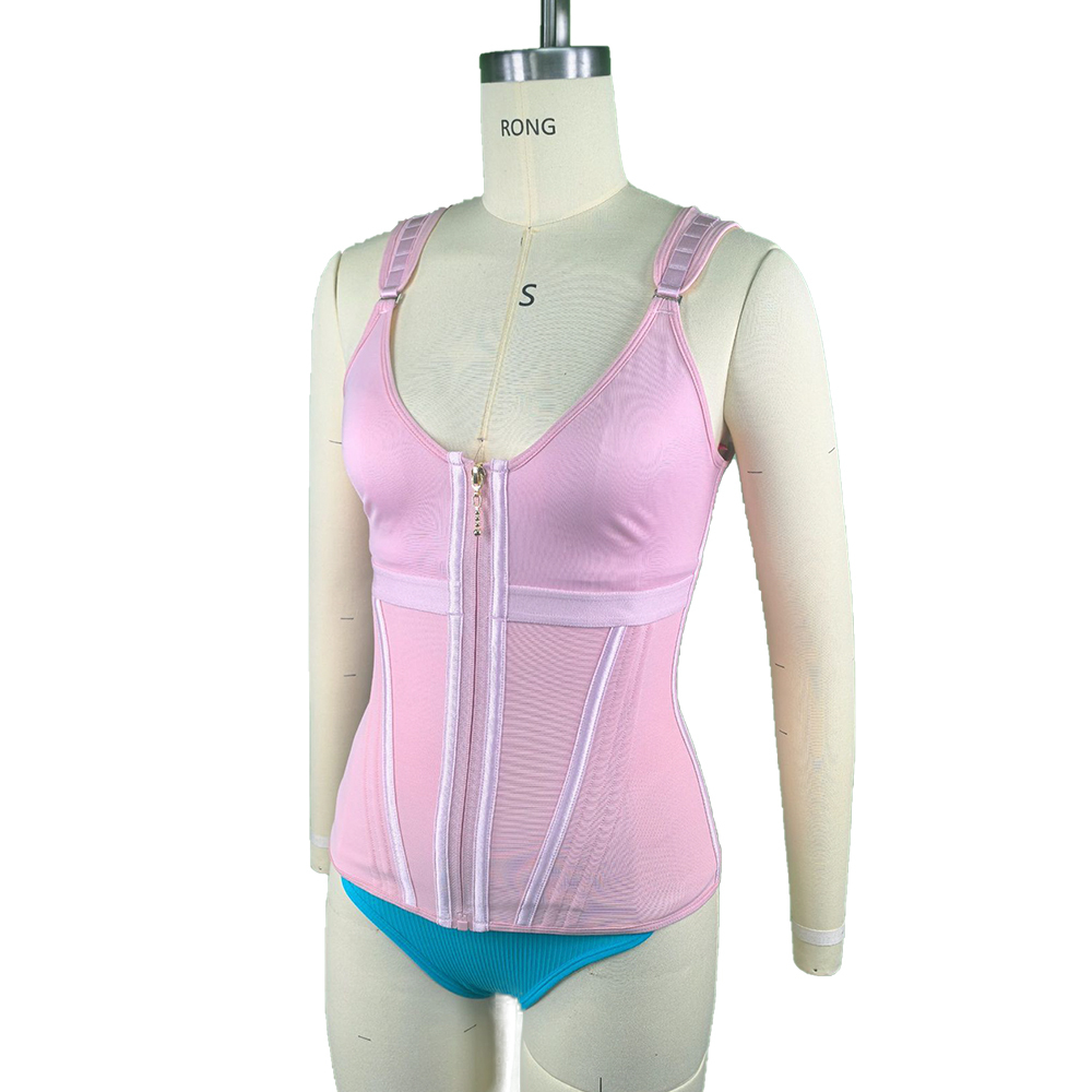MISTHIN Comfort-Tech Inbuilt Bra Shaper Vest | Seamless Zero-Pressure Memory Yarn Tummy Control Girdle (OEM/ODM Factory),Misthin Factory,Custom Inbuilt Bra Waist Trainer Vest Tummy Control Shaper Corset Flat Stomach Sheath Colombian Girdles Body Shaper for Women