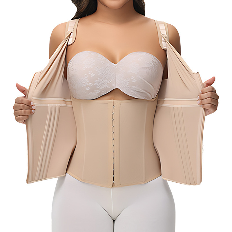 MISTHIN Comfort-Tech Inbuilt Bra Shaper Vest | Seamless Zero-Pressure Memory Yarn Tummy Control Girdle (OEM/ODM Factory),Misthin Factory,Custom Inbuilt Bra Waist Trainer Vest Tummy Control Shaper Corset Flat Stomach Sheath Colombian Girdles Body Shaper for Women
