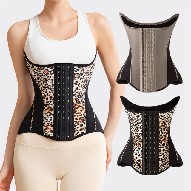 MISTHIN Leopard Print Waist Trainer for Women – Premium Slimming Body Shaper Sheath, Custom Short Torso Design from Colombia,Misthin Factory,MISTHIN Leopard Print Waist Trainer for Women – Premium Slimming Body Shaper Sheath, Custom Short Torso Design from Colombia