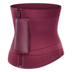 Women Slimming Sweat Waist Trainer – Velcro Tummy Wrap Cincher Corset with Extreme Compression Shapewear Belt in Burgundy,Misthin Factory,Women Slimming Sweat Waist Trainer – Velcro Tummy Wrap Cincher Corset with Extreme Compression Shapewear Belt in Burgundy