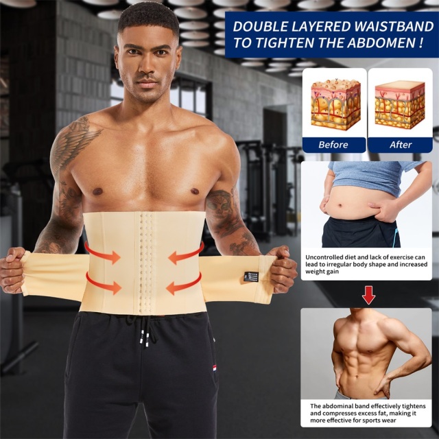 MISTHIN Patented Men's Sauna Waist Trainer | Professional Sweat-Enhancing Gym Girdle with Adjustable Straps (Wholesale/OEM),Misthin Factory,Men Gym Girdle Weight Loss Fitness Sauna Waist Trainer Colombia Body Shaper Corset Sweat Belt Waist Trainer With Straps