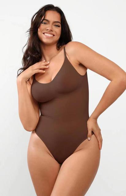 Backless Seamless Full - Body Shaping Bodysuit with Thong - Nylon/Spandex 83/17, Grade 2 Pressure, Low Back, Tummy Control, ISO Certified, OEM/ODM,Misthin Factory,Backless Seamless Full - Body Shaping Bodysuit with Thong - Nylon/Spandex 83/17, Grade 2 Pressure, Low Back, Tummy Control, ISO Certified, OEM/ODM