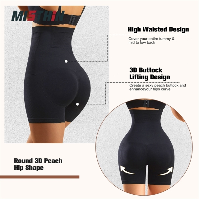 Full Body Women Shapewear - Nylon/Spandex 80/20, Grade 3 Pressure, Seamless, Padded Buttocks, OEM/ODM Options,Misthin Factory,Full Body Women Shapewear - Nylon/Spandex 80/20, Grade 3 Pressure, Seamless, Padded Buttocks, OEM/ODM Options