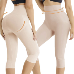 Invisible High Waist Capri Shapewear - Nylon/Spandex 75/25, 250GSM, Grade 2 Pressure, Belly Lifting, Fat Burning, R&D Support for OEM/ODM,Misthin Factory,Invisible High Waist Capri Shapewear - Nylon/Spandex 75/25, 250GSM, Grade 2 Pressure, Belly Lifting, Fat Burning, R&D Support for OEM/ODM