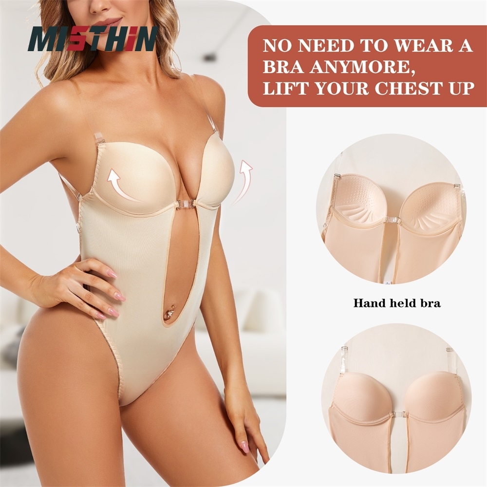 Backless Seamless Full-Body Shaping Bodysuit with Thong - Nylon/Spandex 83/17, Grade 2 Pressure, Low Belly Slimming, Tummy Control, ISO Certified, OEM/ODM,Misthin Factory,Backless Seamless Full-Body Shaping Bodysuit with Thong - Nylon/Spandex 83/17, Grade 2 Pressure, Low Belly Slimming, Tummy Control, ISO Certified, OEM/ODM