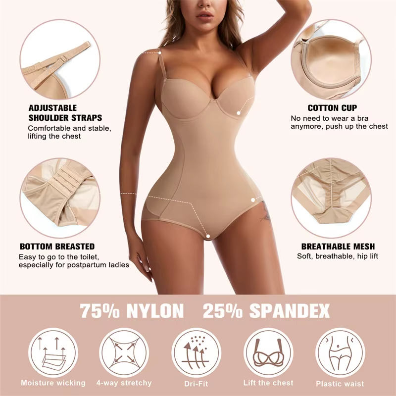 MISTHIN Comfort-Tech Sleeveless Bodysuit | Patented 7D Sculpting Shaper with Seamless Zero-Pressure Memory Yarn (Wholesale/OEM),Misthin Factory,Hot Selling Seamless Black Sleeveless Sculpting Slimming Verified Supplier Body Shaper Shapewear Bodysuit for Women