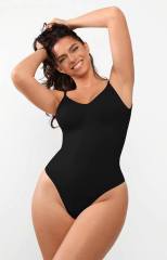 Backless Seamless Full - Body Shaping Bodysuit with Thong - Nylon/Spandex 83/17, Grade 2 Pressure, Low Back, Tummy Control, ISO Certified, OEM/ODM,Misthin Factory,Backless Seamless Full - Body Shaping Bodysuit with Thong - Nylon/Spandex 83/17, Grade 2 Pressure, Low Back, Tummy Control, ISO Certified, OEM/ODM