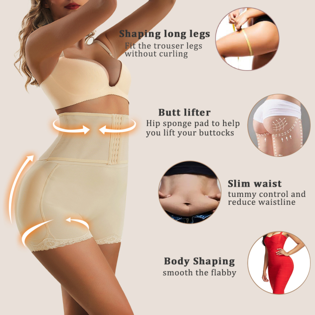 Wholesale Slimming Women's Shapewear Panty Shorts - Nylon/Spandex 80/20, Grade 3 Pressure, Tummy Wrap, Stomach Control, Butt Lift, Hook Design, High Waist, ISO Certified, OEM/ODM,Misthin Factory,Wholesale Slimming Women's Shapewear Panty Shorts - Nylon/Spandex 80/20, Grade 3 Pressure, Tummy Wrap, Stomach Control, Butt Lift, Hook Design, High Waist, ISO Certified, OEM/ODM