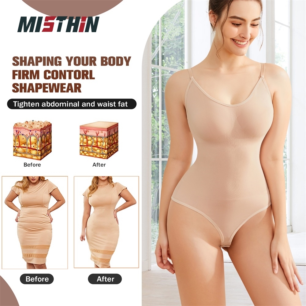Custom Shaping Women Tummy Control Bodysuit Full Body Underwear Shapewear Thong Panties Waist Trainer Shaper for Women,Misthin Factory,Custom Shaping Women Tummy Control Bodysuit Full Body Underwear Shapewear Thong Panties Waist Trainer Shaper for Women