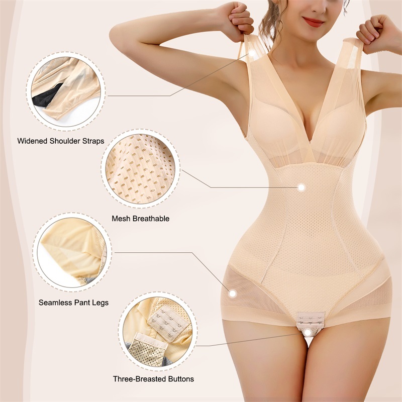 High Compression Body Shaper with Bra | Seamless Tummy Control Bodysuit for Plus Size | Misthin OEM/ODM Comfort Tech,Misthin Factory,High Compression Body Shaper with Bra | Seamless Tummy Control Bodysuit for Plus Size | Misthin OEM/ODM Comfort Tech