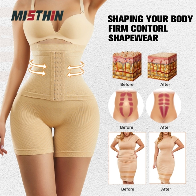High Waist Trainer Shaper for Women - Professional Grade, Seamless, Nylon/Spandex Blend, Grade 2 Pressure,Misthin Factory,High Waist Trainer Shaper for Women - Professional Grade, Seamless, Nylon/Spandex Blend, Grade 2 Pressure