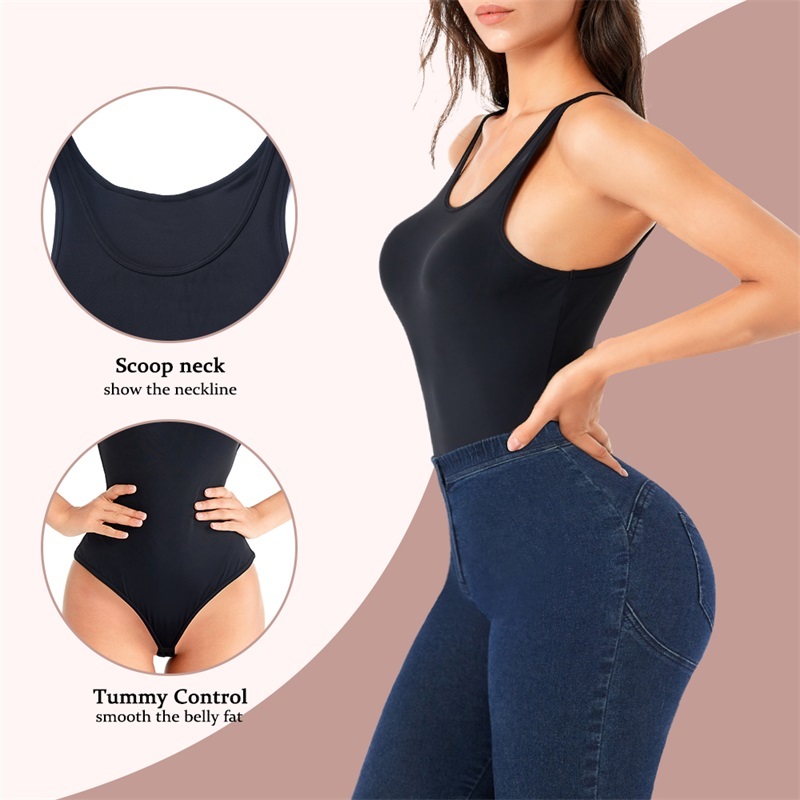 Custom Seamless Full Body Shaper with Shoulder Straps | Tummy Control Thong Bodysuit | Misthin OEM/ODM Comfort Tech Manufacturer,Misthin Factory,Custom Seamless Full Body Shaper with Shoulder Straps | Tummy Control Thong Bodysuit | Misthin OEM/ODM Comfort Tech Manufacturer