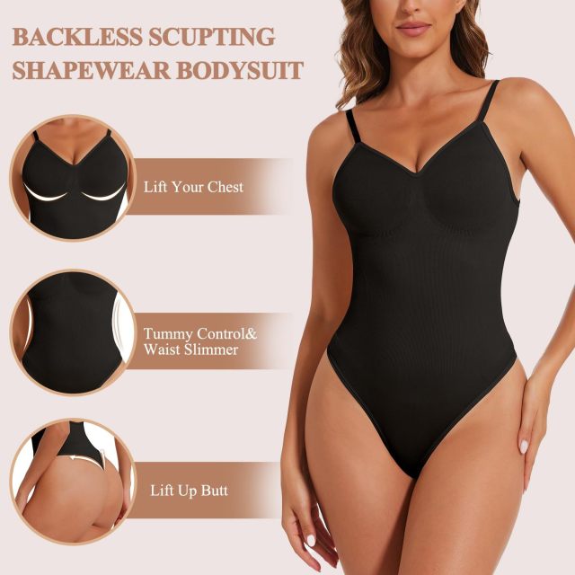 Customizable Backless Shapewear Bodysuit for Low Back and Abdominal Pain Relief -  Women's Slimming Sheath OEM/ODM,Misthin Factory,Customizable Backless Shapewear Bodysuit for Low Back and Abdominal Pain Relief -  Women's Slimming Sheath OEM/ODM