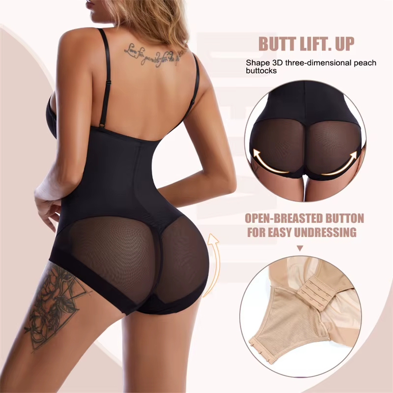 Customizable Seamless Tummy Control Full Body Jumpsuit -Backless Design, Cool Colors Available OEM/ODM,Misthin Factory,Custom Woman Seamless Tummy Control Full Body Suit Shaper Jumpsuit Women Backless Cool Colors Bodysuit Slimming Thong Shapewear