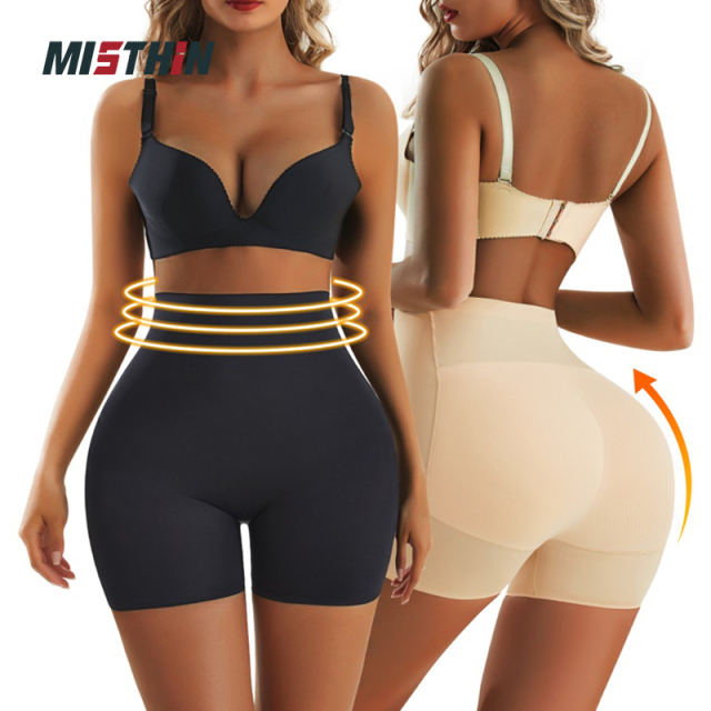 Custom Womens Slimming Plus Size Waist Trainer Shapewear Padded Panties Body Shaper With Butt and Hip Pads,Misthin Factory,Custom Womens Slimming Plus Size Waist Trainer Shapewear Padded Panties Body Shaper With Butt and Hip Pads