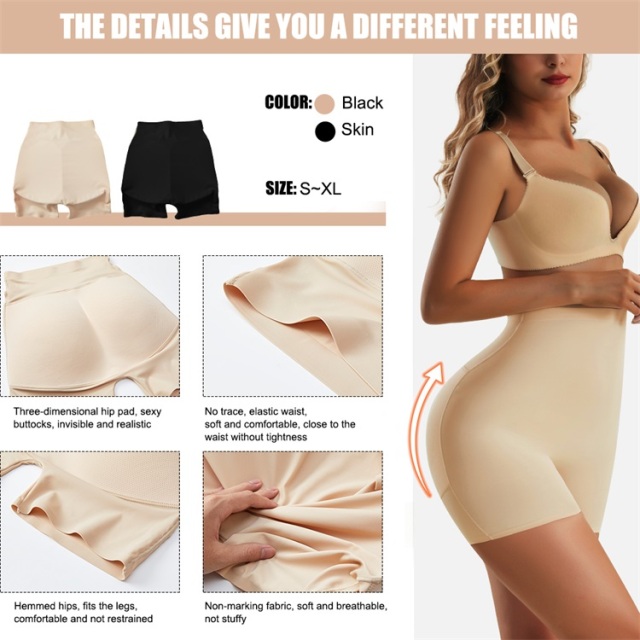 Custom Womens Slimming Plus Size Waist Trainer Shapewear Padded Panties Body Shaper With Butt and Hip Pads,Misthin Factory,Custom Womens Slimming Plus Size Waist Trainer Shapewear Padded Panties Body Shaper With Butt and Hip Pads