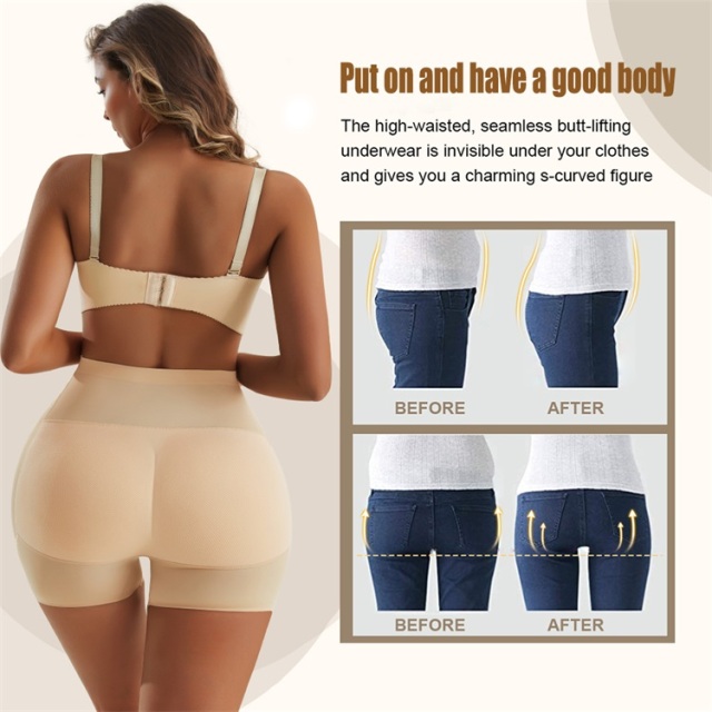 Custom Womens Slimming Plus Size Waist Trainer Shapewear Padded Panties Body Shaper With Butt and Hip Pads,Misthin Factory,Custom Womens Slimming Plus Size Waist Trainer Shapewear Padded Panties Body Shaper With Butt and Hip Pads