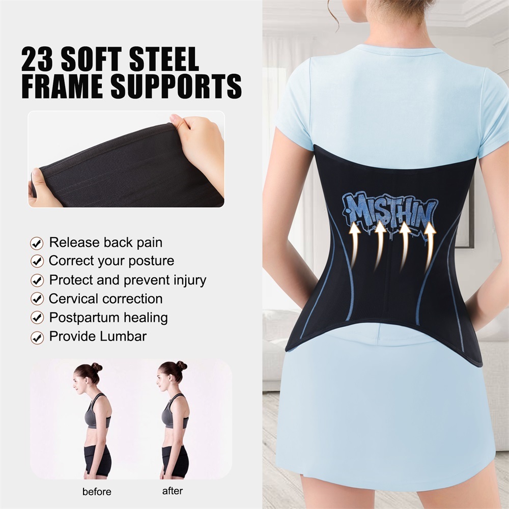 Custom Hourglass Waist Trainer Belt Firm Compression Waist Cincher Shaper Women Tummy Control Sheath,Misthin Factory,23 Steel Bones  Hourglass Waist Trainer Belt Firm Compression Waist Cincher Shaper Women Tummy Control Sheath