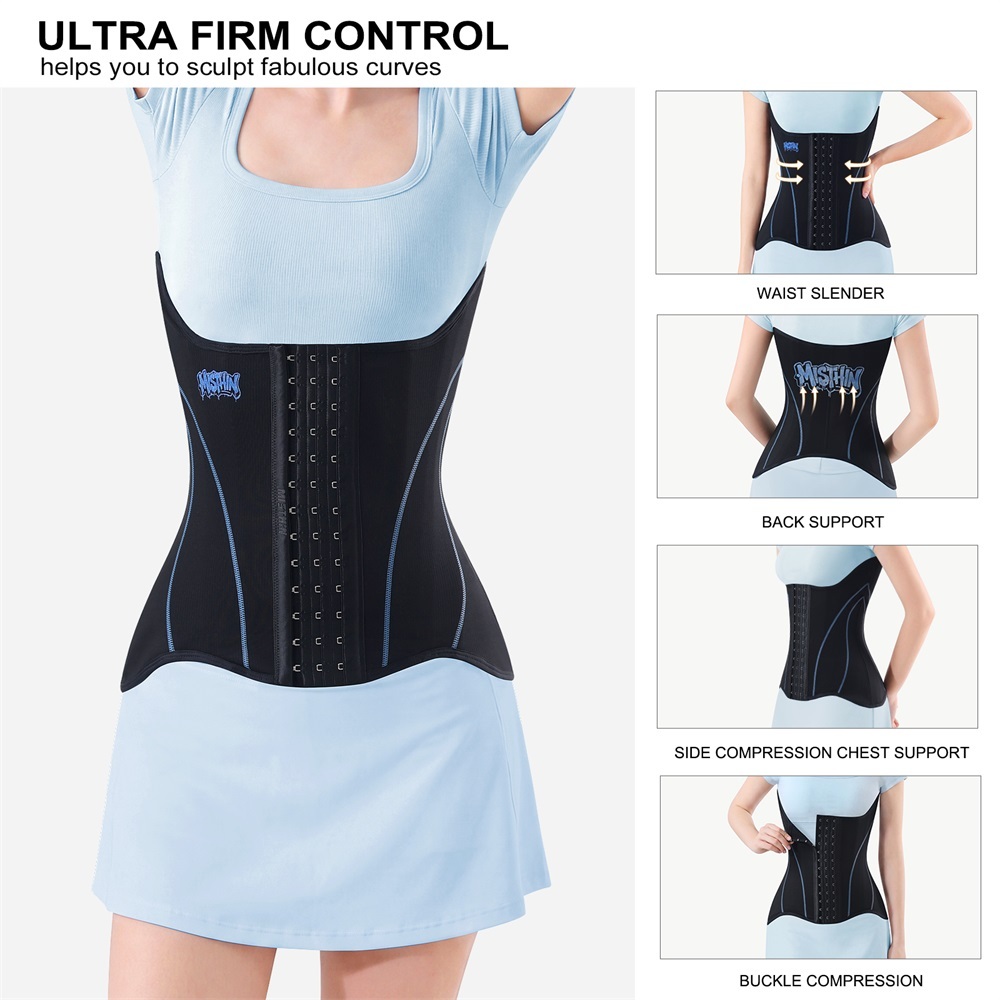 Custom Hourglass Waist Trainer Belt Firm Compression Waist Cincher Shaper Women Tummy Control Sheath,Misthin Factory,23 Steel Bones  Hourglass Waist Trainer Belt Firm Compression Waist Cincher Shaper Women Tummy Control Sheath