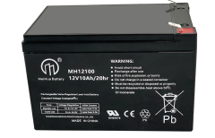 Replacement 12V 10AH VRLA Battery (F2 Terminals) – Sealed Lead Acid Reliable Power for Security & for Ride-On Toys, Alarm Systems & UPS Backup