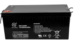 Replacement 12V 200AH VRLA Battery (M8 Terminals) – Sealed Lead Acid Reliable Power for Security & for Ride-On Toys, Alarm Systems & UPS Backup