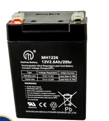 Replacement 12V 2.6AH VRLA Battery (F1 Terminals) – Sealed Lead Acid Reliable Power for Security & for Ride-On Toys, Alarm Systems & UPS Backup
