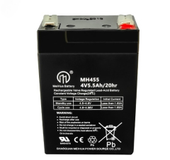 Replacement 4V 5.5AH VRLA Battery (F1 Terminals) – Sealed Lead Acid Reliable Power for Security & for Ride-On Toys, Alarm Systems & UPS Backup