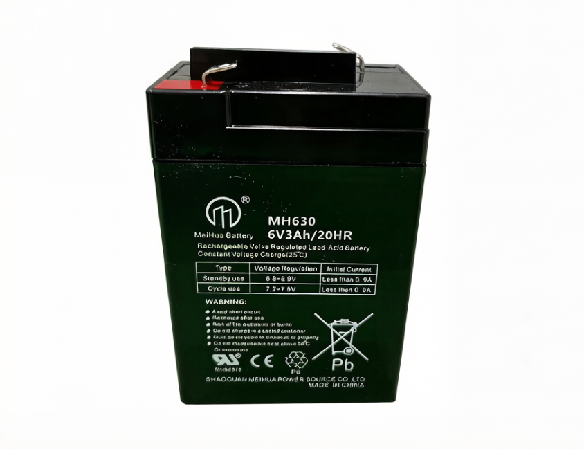 Replacement 6V 3AH VRLA Battery (F1 Terminals) – Sealed Lead Acid Reliable Power for Security & for Ride-On Toys, Alarm Systems & UPS Backup