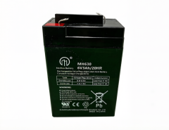 Replacement 6V 3AH VRLA Battery (F1 Terminals) – Sealed Lead Acid Reliable Power for Security & for Ride-On Toys, Alarm Systems & UPS Backup