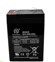 Replacement 6V 4.5AH VRLA Battery (F1 Terminals) – Sealed Lead Acid Reliable Power for Security & for Ride-On Toys, Alarm Systems & UPS Backup