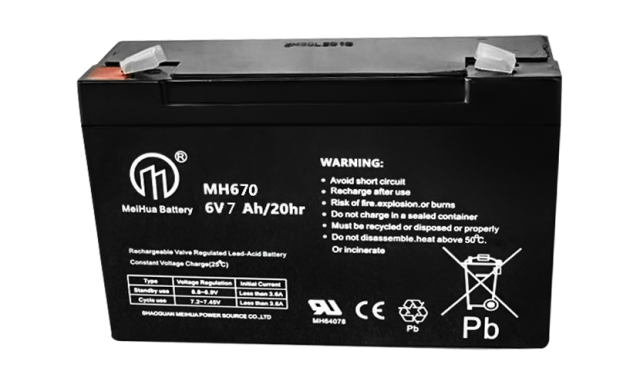 Replacement 6V 7AH VRLA Battery (F1 Terminals) – Sealed Lead Acid Reliable Power for Security & for Ride-On Toys, Alarm Systems & UPS Backup