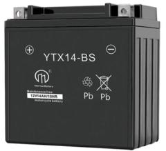 Motorcycle Battery YTX14-BS Maintenance free AGM battery