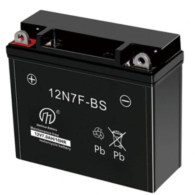 Motorcycle Battery 12N7F-BS Maintenance free AGM battery