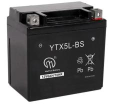 Motorcycle Battery YTX5L-BS Maintenance free AGM battery