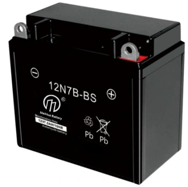 Motorcycle Battery 12N7B-BS Maintenance free AGM battery