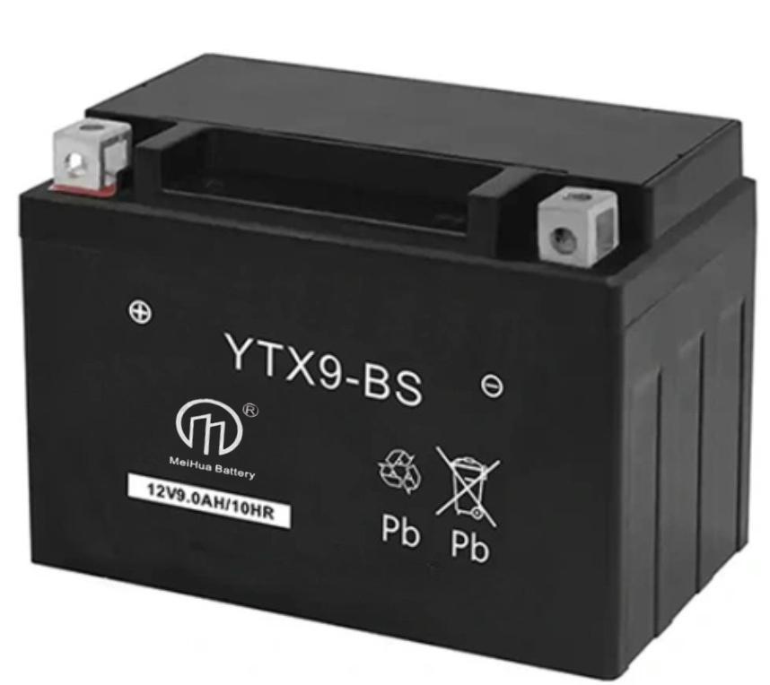 Motorcycle Battery YTX9-BS Maintenance free AGM battery