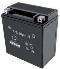 Motorcycle Battery 12N16A-BS Maintenance free AGM battery