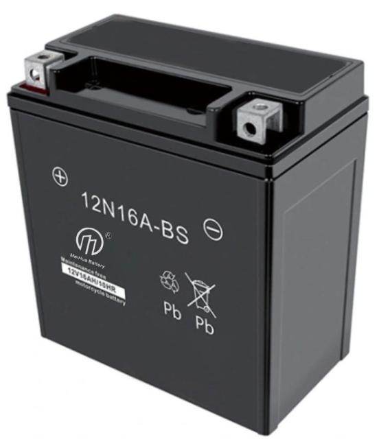Motorcycle Battery 12N16A-BS Maintenance free AGM battery