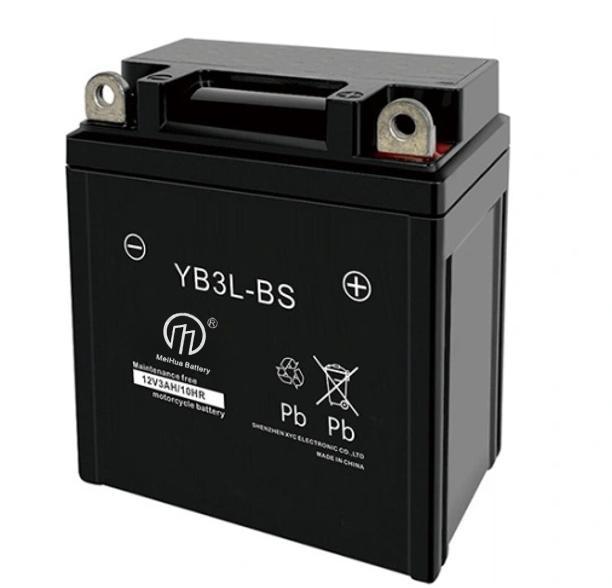 Motorcycle BatteryYB3L-BS Maintenance free AGM battery