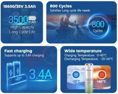 EVE ICR18650/26V 2550mAh / 7.5A/3C